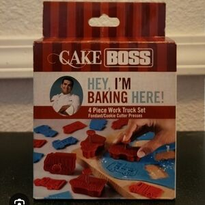 Cake Boss 4 Piece Work Truck Set - Fondant, Cookie Cutter Presses Buddy